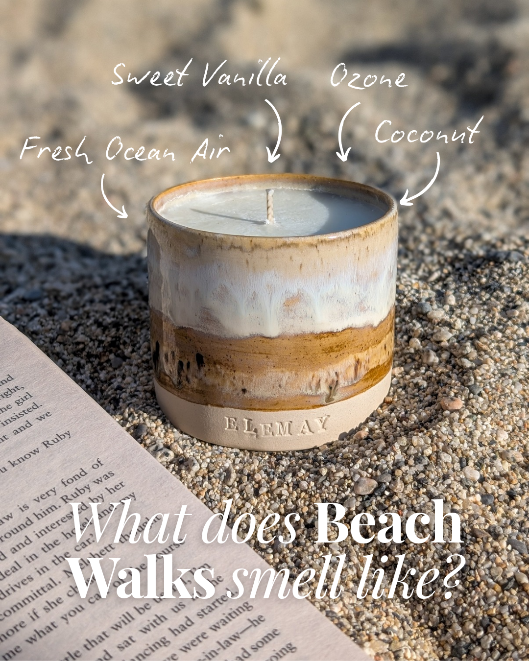 Beach Walks - Luxury Refillable Ceramic Candle