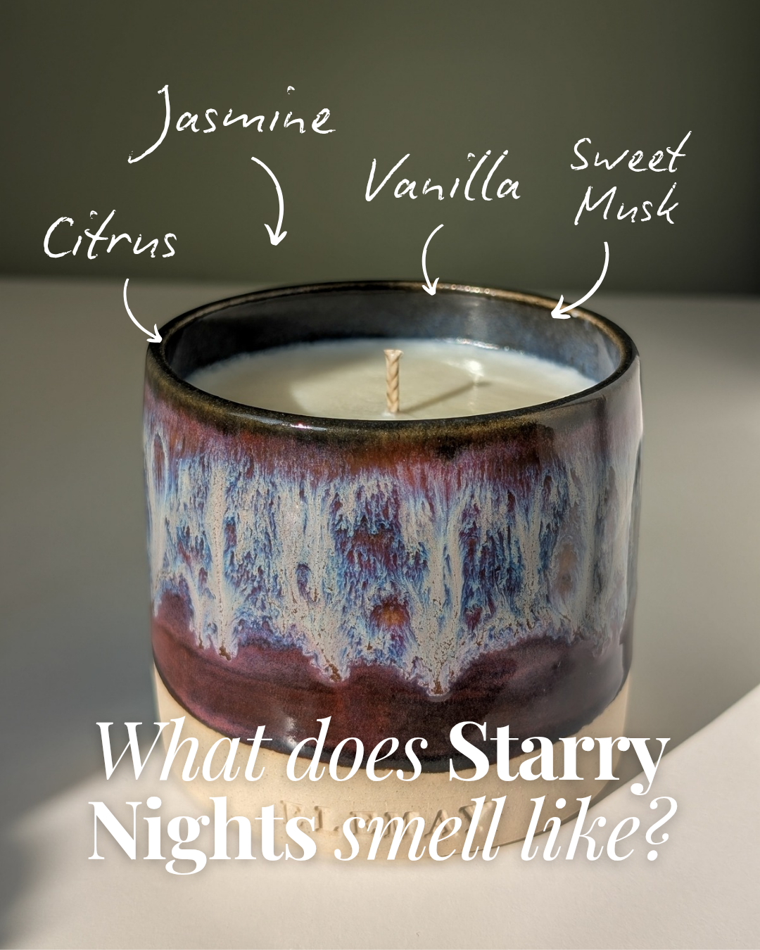 Starry Nights - Luxury Refillable Ceramic Candle