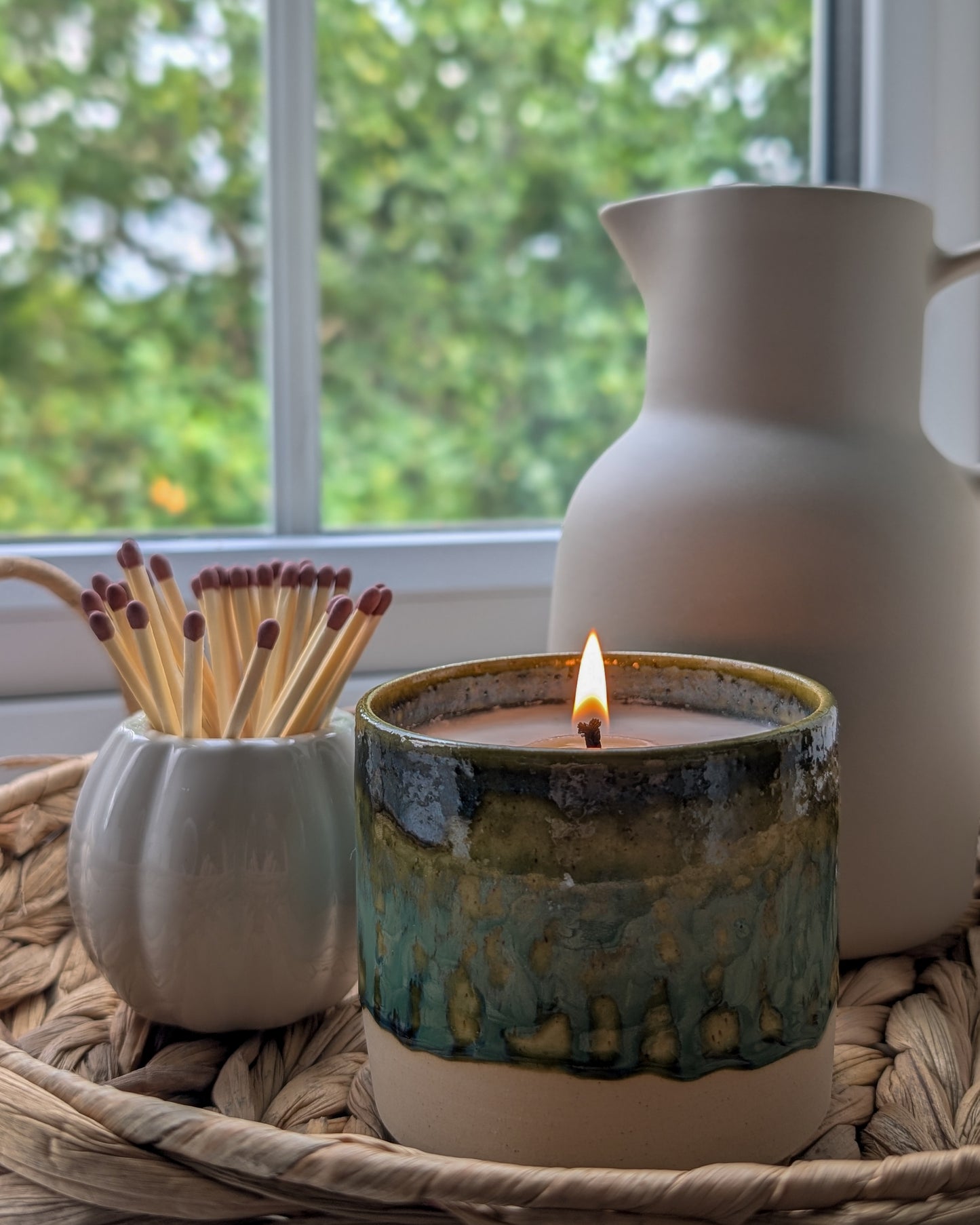 Forest Rain - Luxury Refillable Ceramic Candle