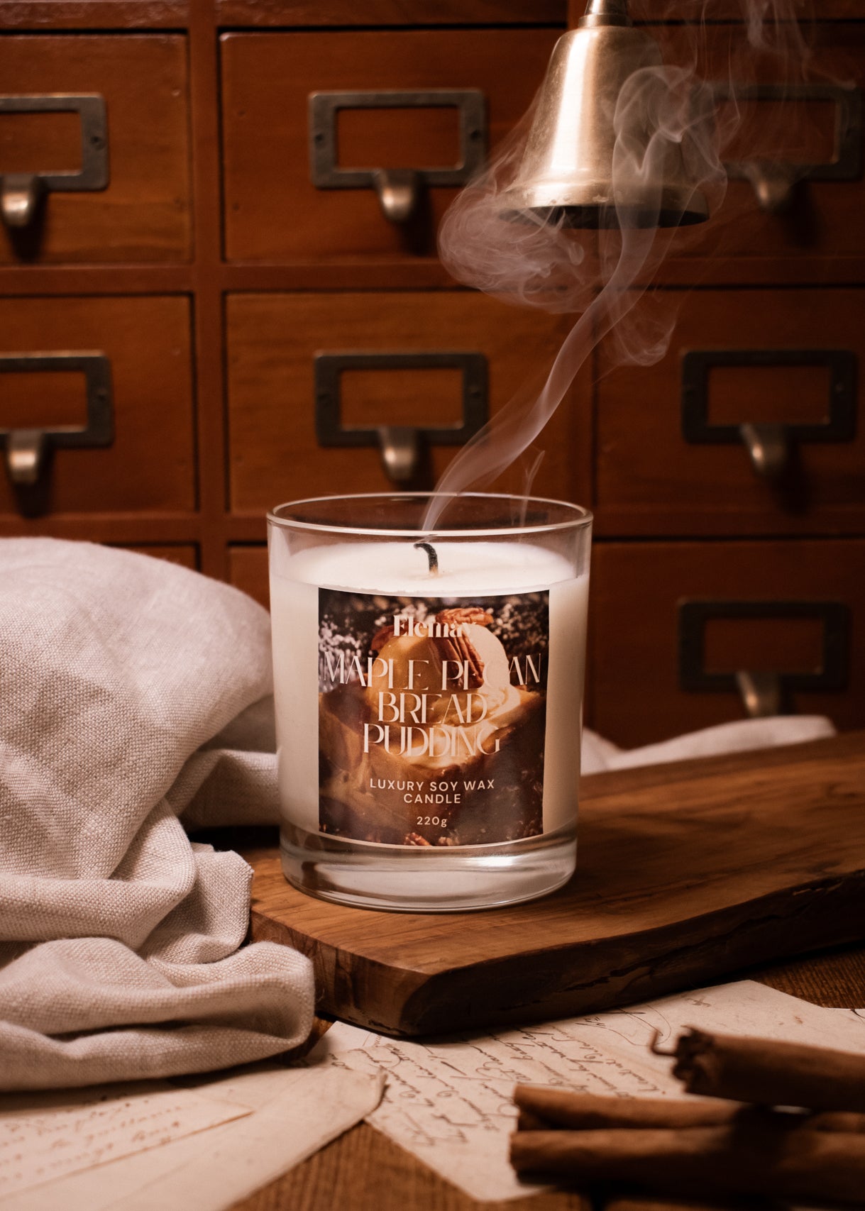 Maple Pecan Bread Pudding Candle