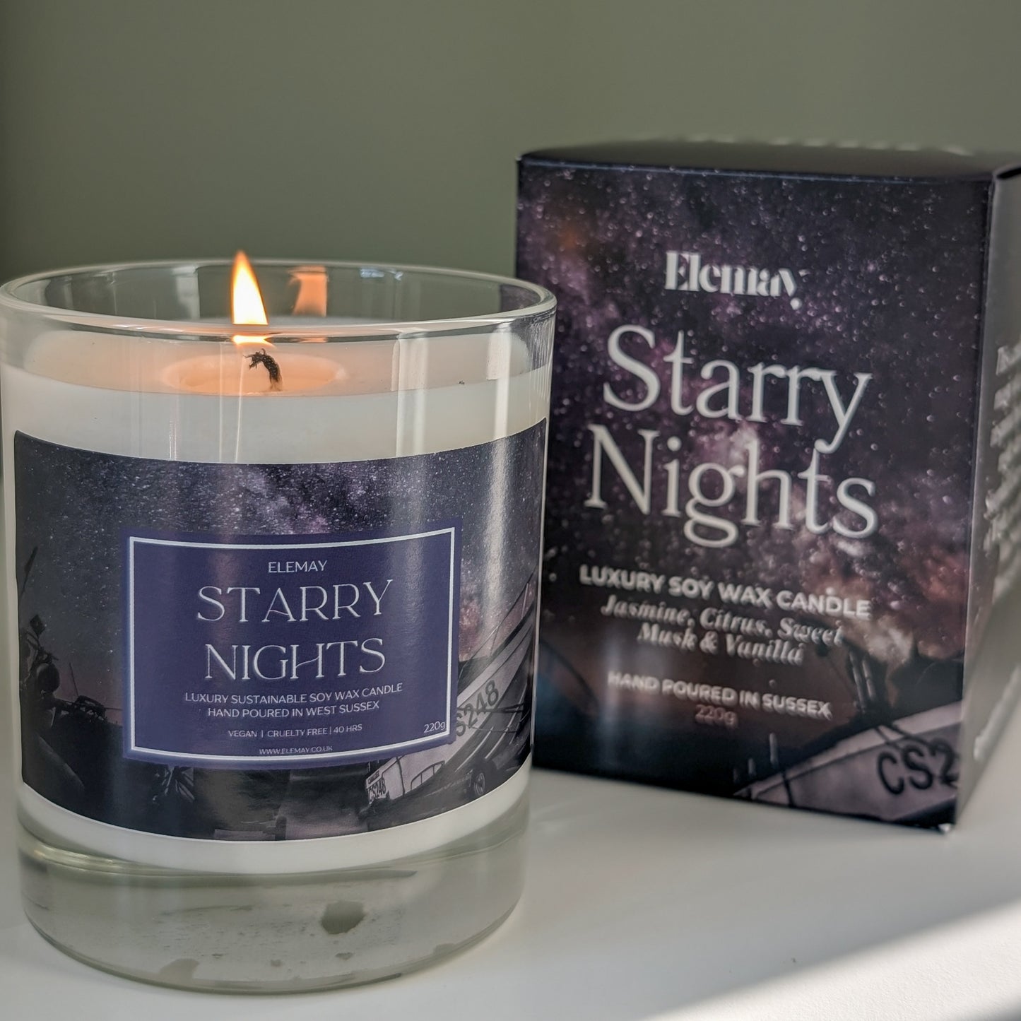 Starry Nights Candle