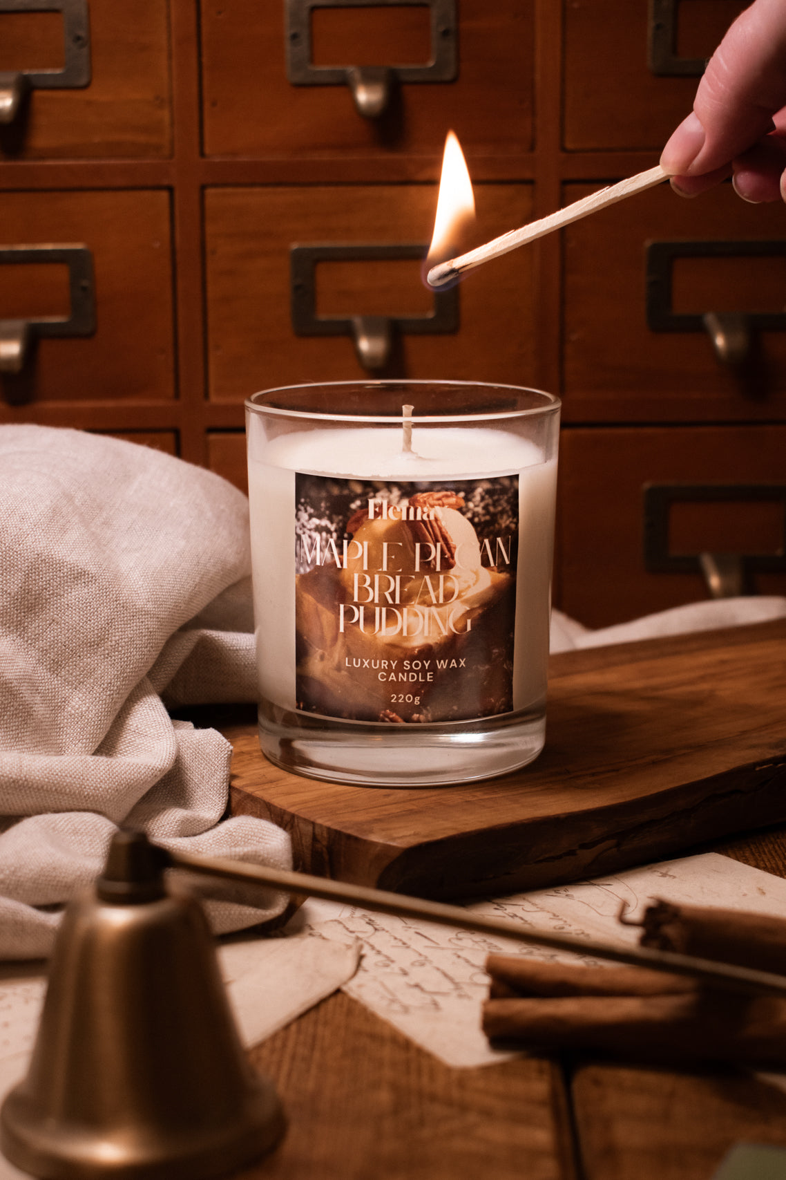 Maple Pecan Bread Pudding Candle