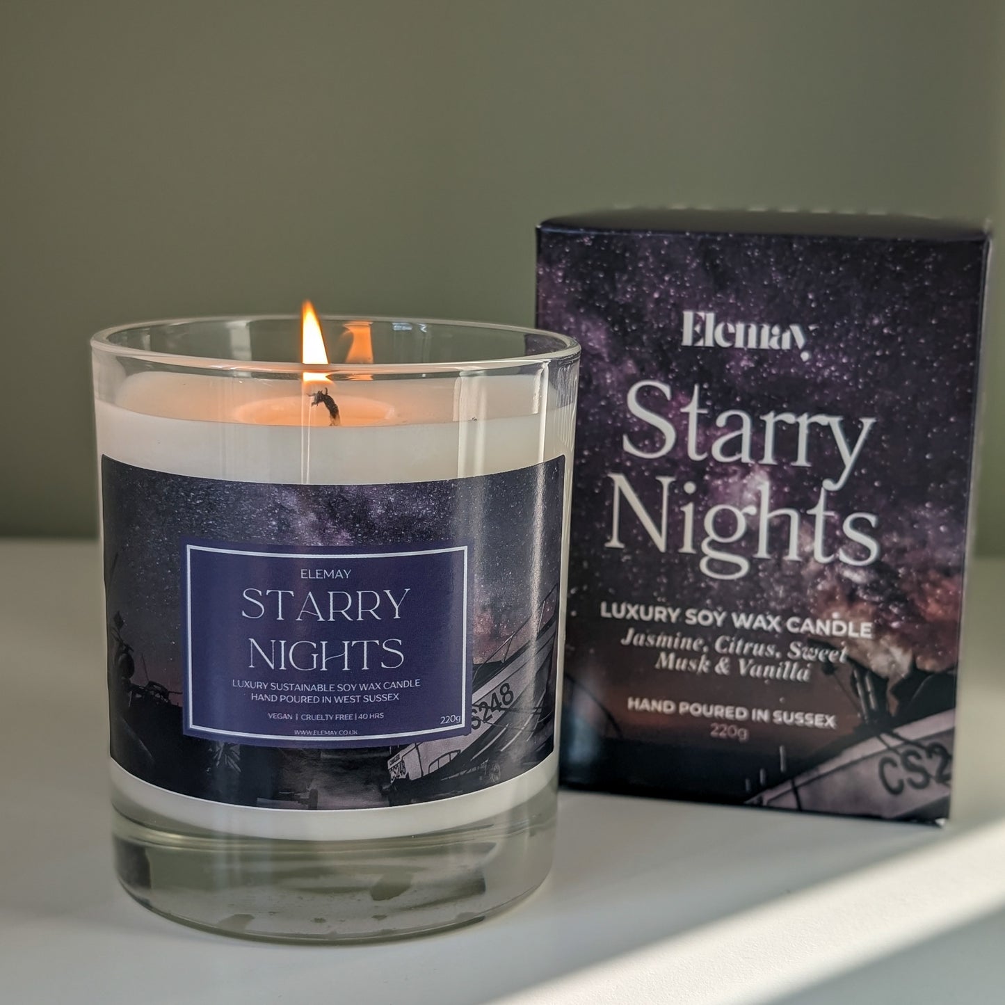 Starry Nights Candle