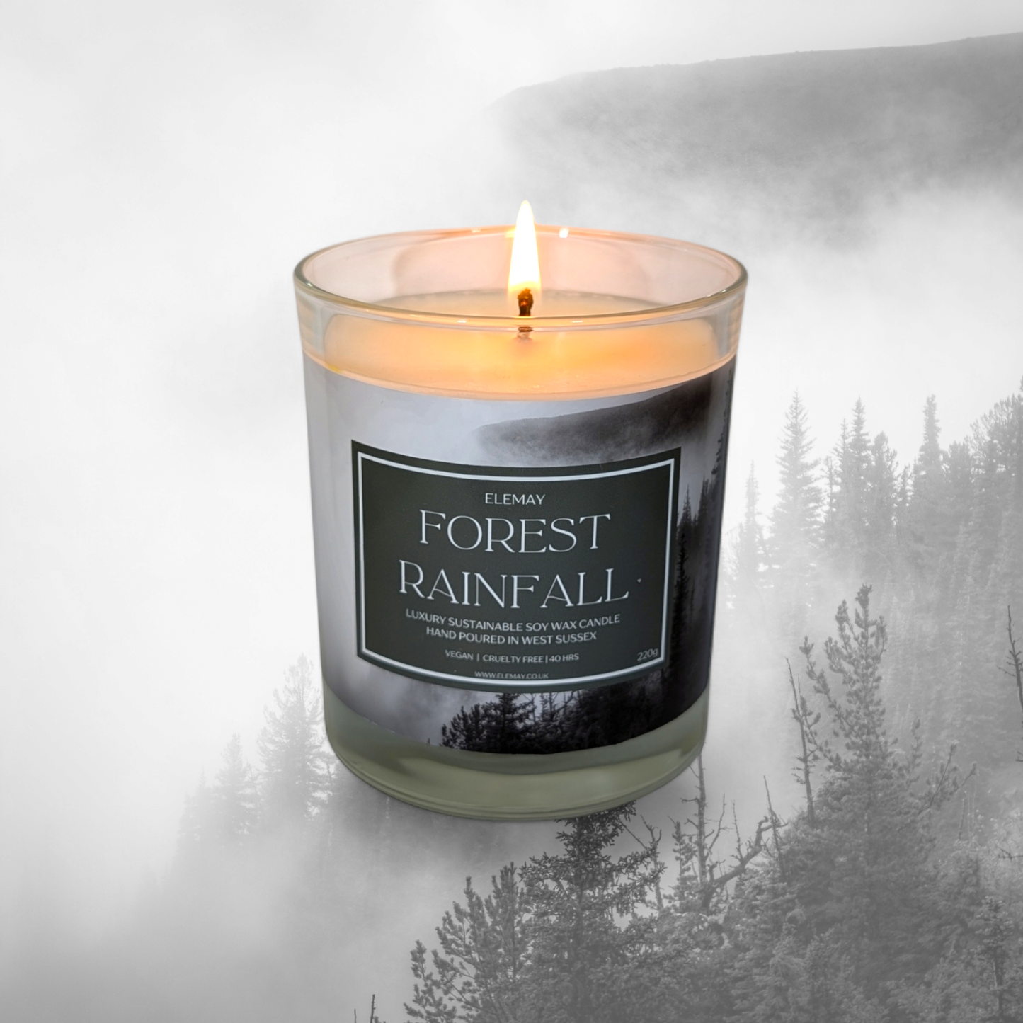 Forest Rainfall Candle