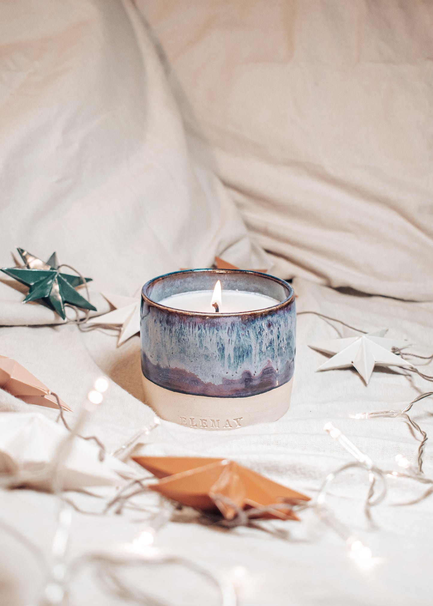 Starry Nights - Luxury Refillable Ceramic Candle