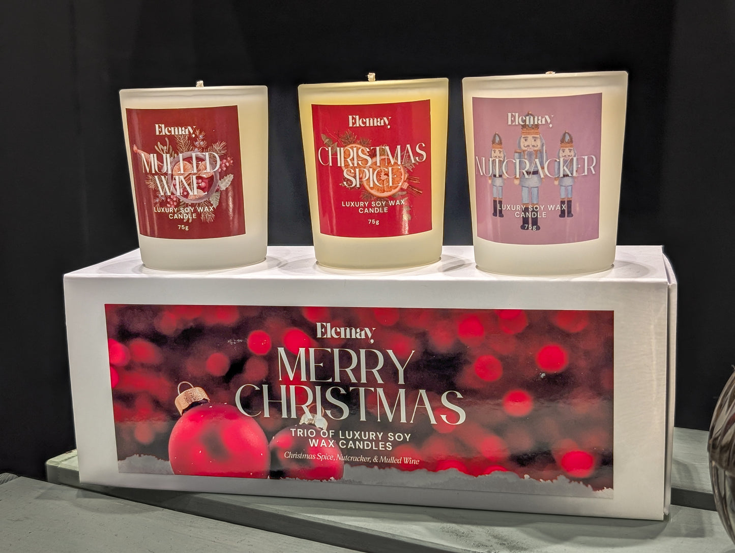 Merry Christmas Mini Candle Gift Set